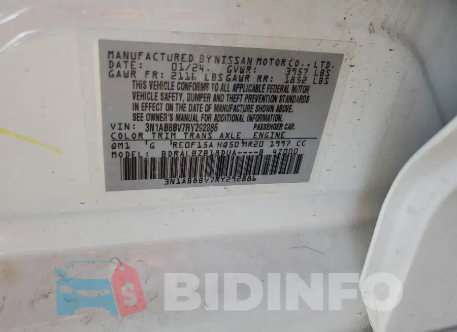 3N1AB8BV7RY292886 Photo# 12