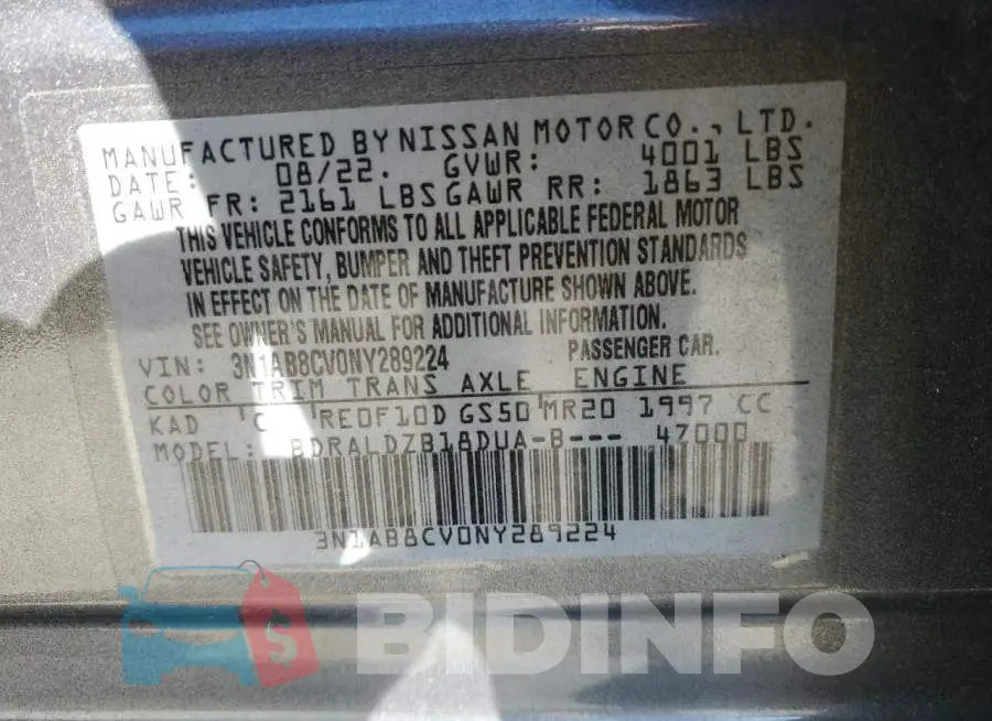 3N1AB8CV0NY289224 Photo# 12