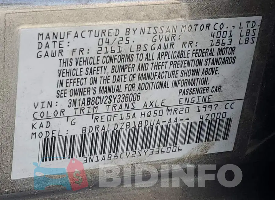 3N1AB8CV2SY336006 Photo# 13