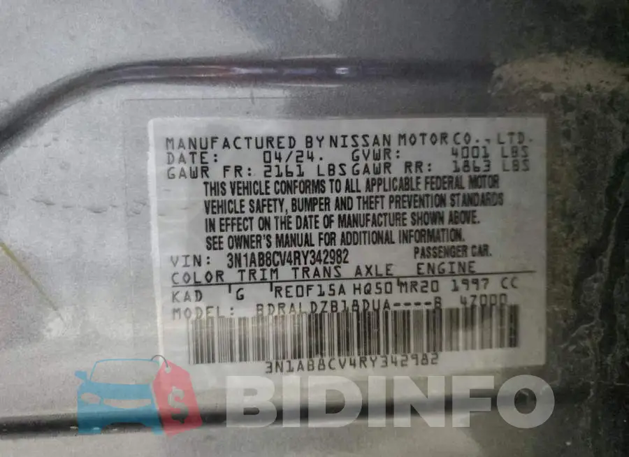 3N1AB8CV4RY342982 Photo# 12