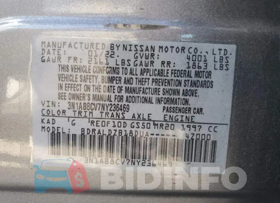 3N1AB8CV7NY236469 Photo# 12