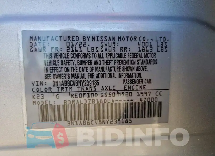 3N1AB8CV8NY239185 Photo# 12