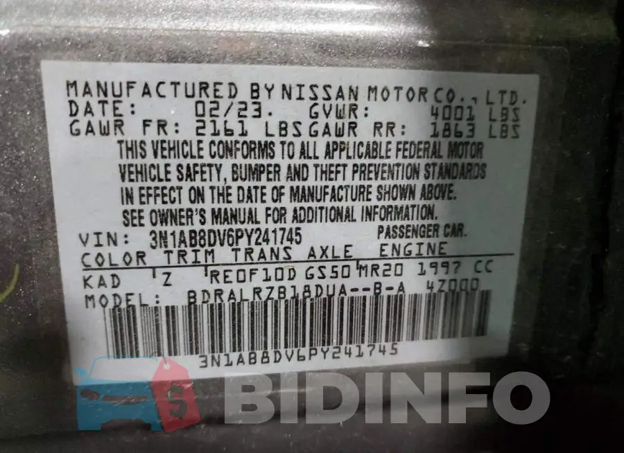 3N1AB8DV6PY241745 Photo# 12