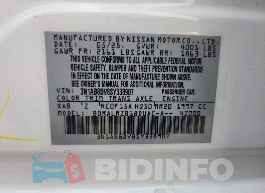3N1AB8DV8SY338907 Photo# 12