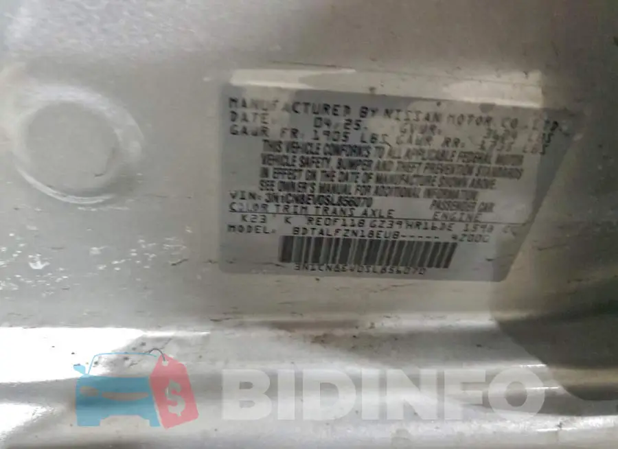 3N1CN8EV0SL856070 Photo# 13