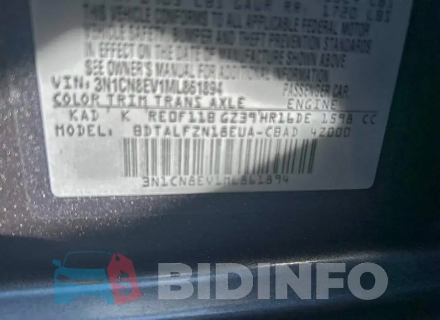 3N1CN8EV1ML861894 Photo# 10