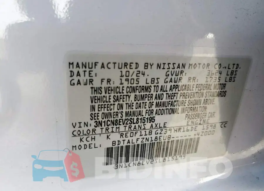 3N1CN8EV2SL815195 Photo# 12