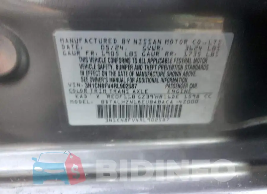 3N1CN8FV4RL902587 Photo# 12