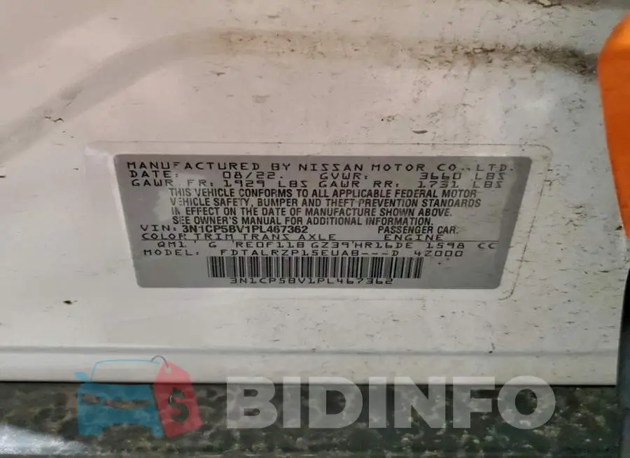 3N1CP5BV1PL467362 Photo# 13
