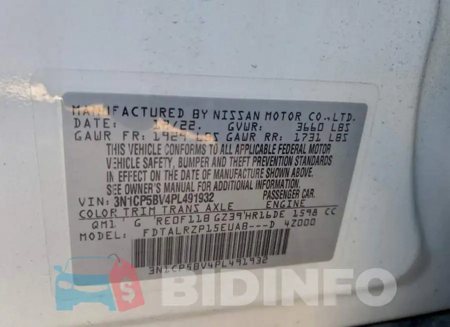 3N1CP5BV4PL491932 Photo# 12
