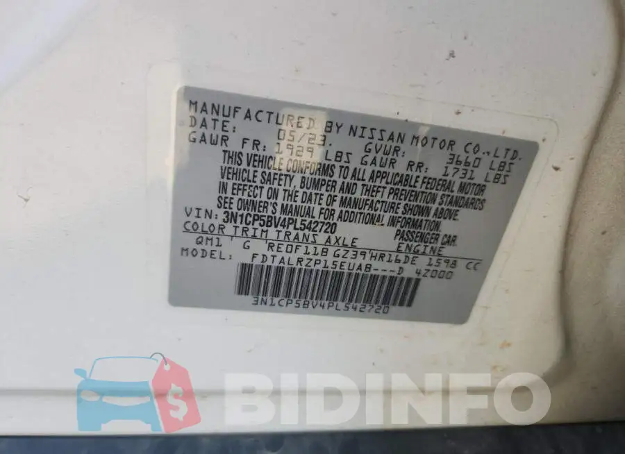 3N1CP5BV4PL542720 Photo# 12
