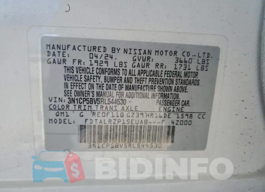 3N1CP5BV5RL544530 Photo# 14