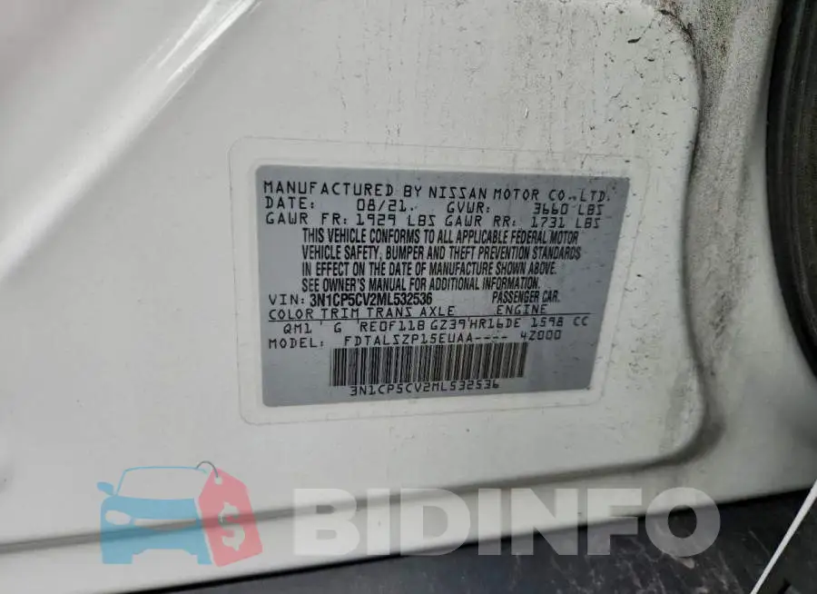 3N1CP5CV2ML532536 Photo# 14
