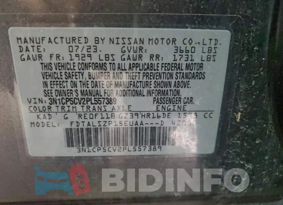 3N1CP5CV2PL557389 Photo# 14
