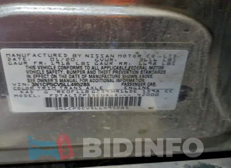 3N1CP5CV5LL495285 Photo# 13