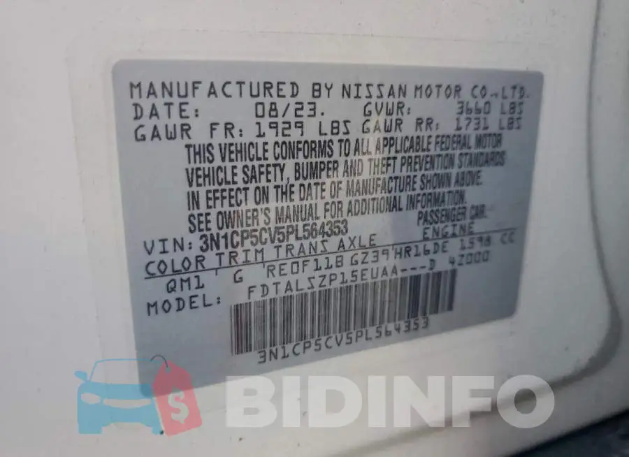 3N1CP5CV5PL564353 Photo# 13