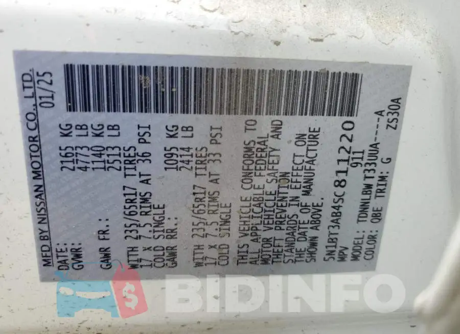 5N1BT3AB4SC811220 Photo# 13