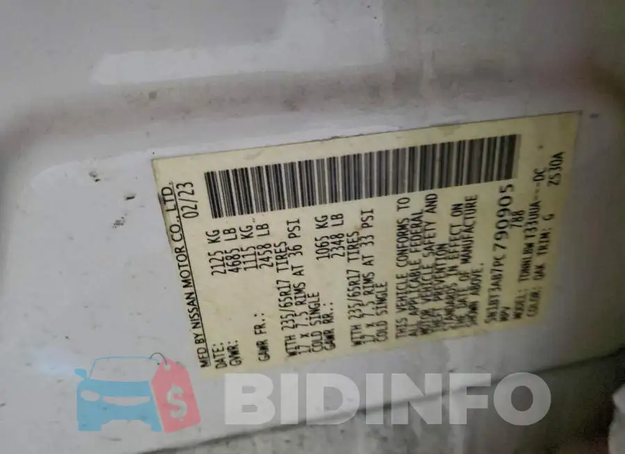 5N1BT3AB7PC790905 Photo# 14