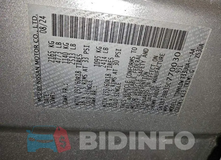 5N1BT3BB3SC770030 Photo# 13