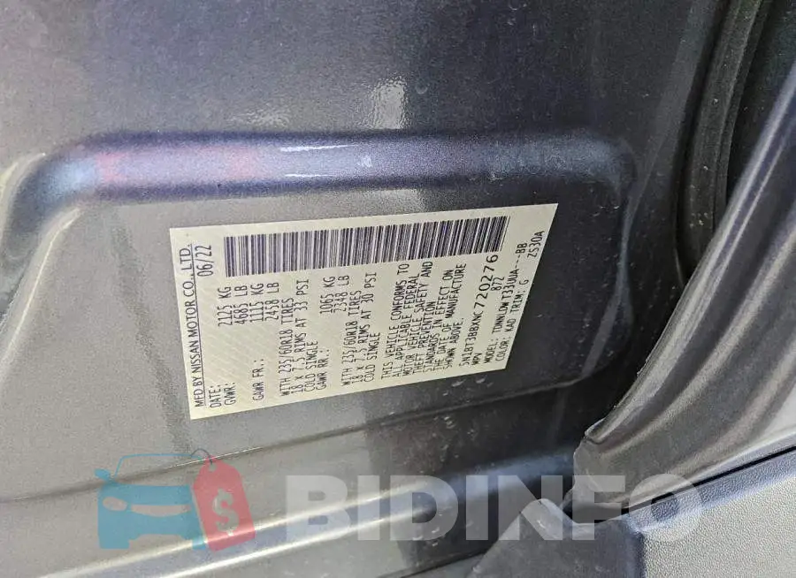 5N1BT3BBXNC720276 Photo# 13