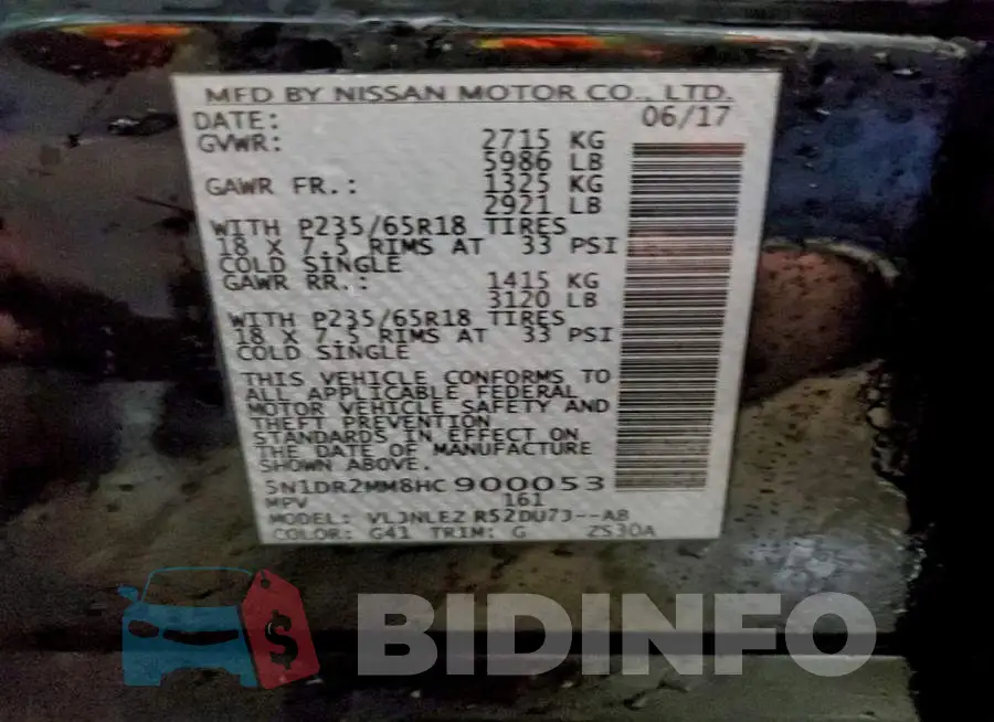 5N1DR2MM8HC900053 Photo# 14