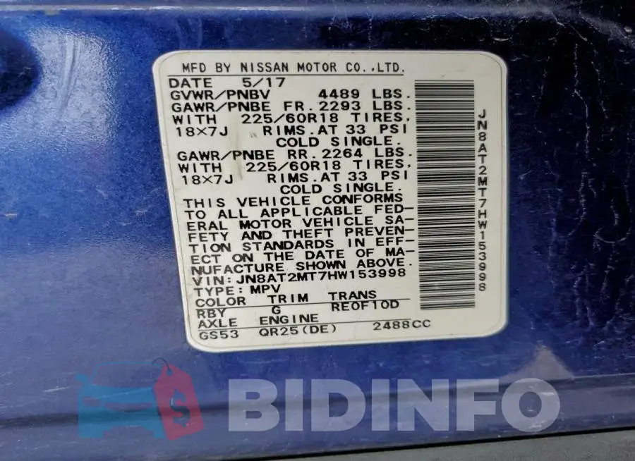 JN8AT2MT7HW153998 Photo# 12