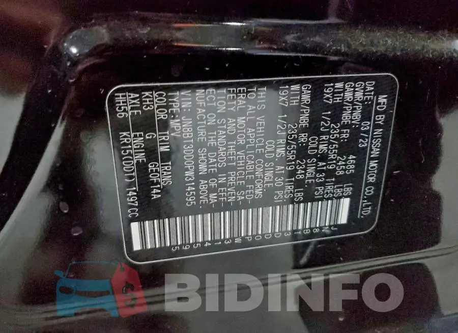 JN8BT3DD0PW314595 Photo# 13
