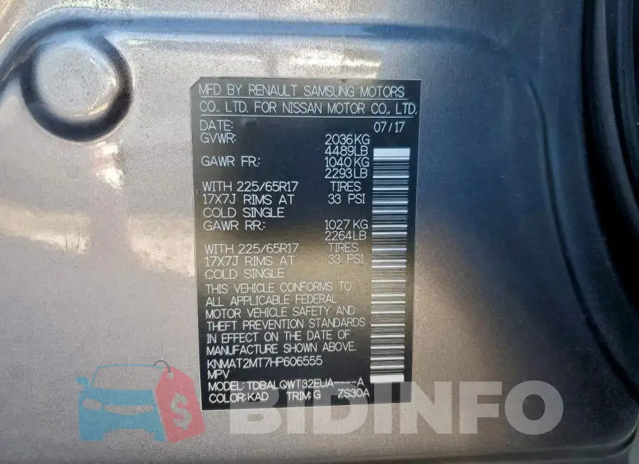 KNMAT2MT7HP606555 Photo# 14