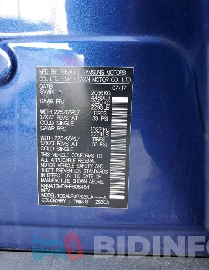 KNMAT2MT9HP608484 Photo# 13