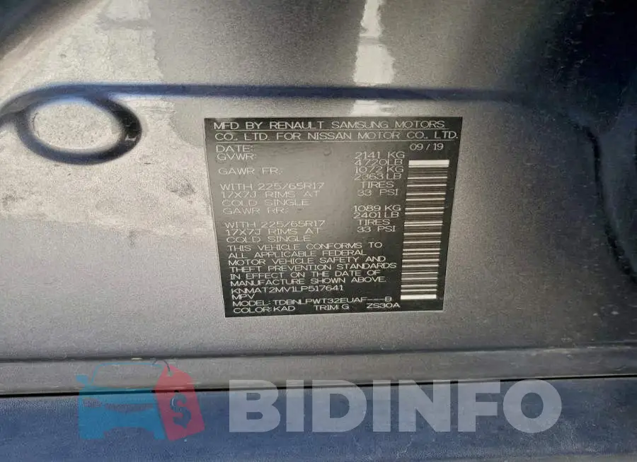 KNMAT2MV1LP517641 Photo# 14