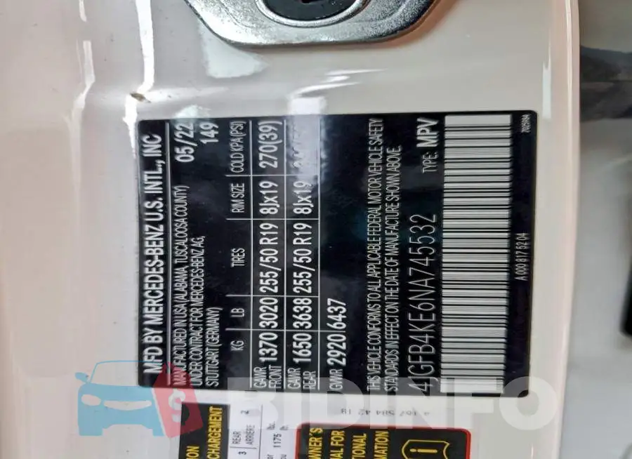 4JGFB4KE6NA745532 Photo# 14