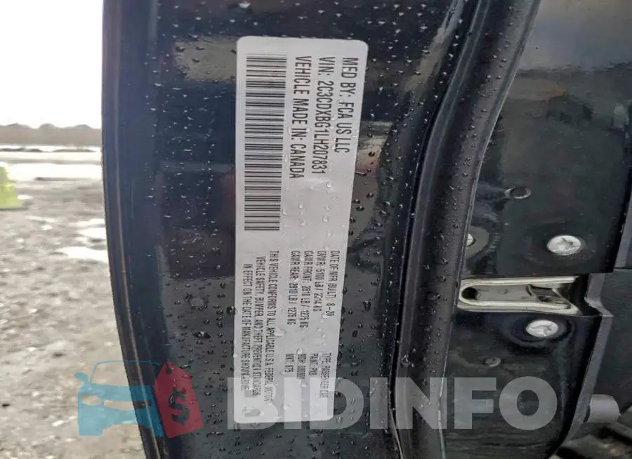 2C3CDXBG1LH207831 Photo# 13