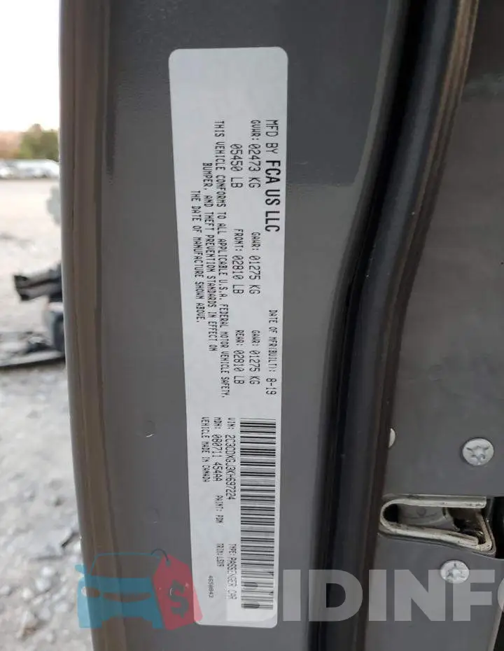 2C3CDXGJ3KH697224 Photo# 12