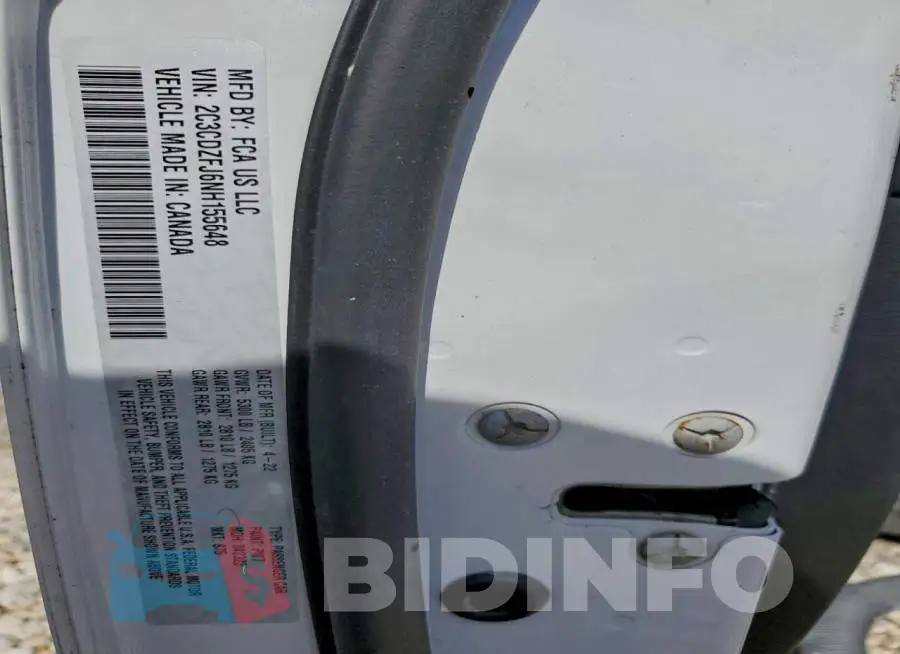 2C3CDZFJ6NH155648 Photo# 13