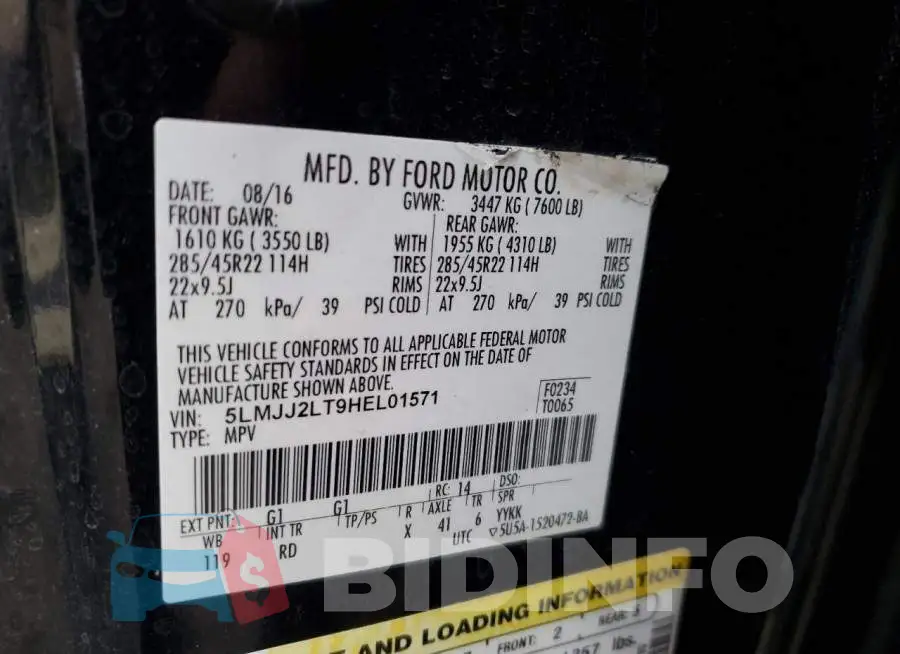 5LMJJ2LT9HEL01571 Photo# 13