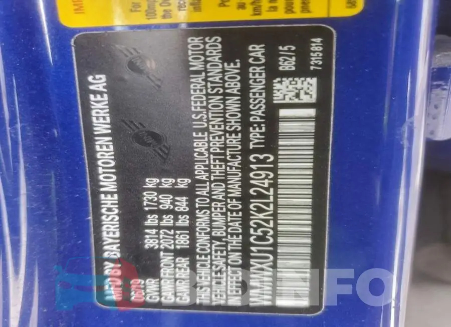 WMWXU1C52K2L24913 Photo# 12