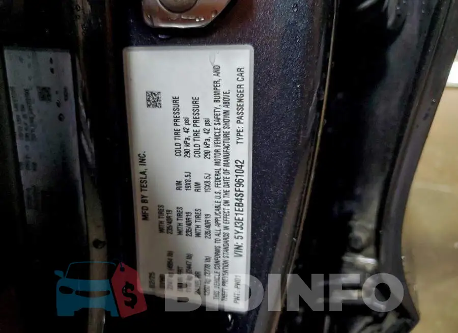 5YJ3E1EB4SF961042 Photo# 12