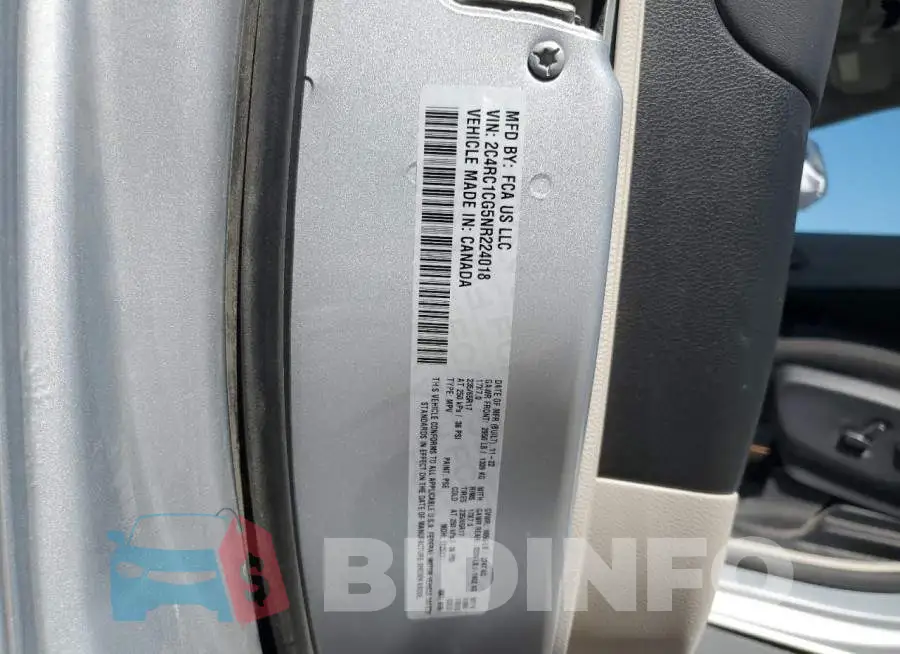 2C4RC1CG5NR224018 Photo# 14