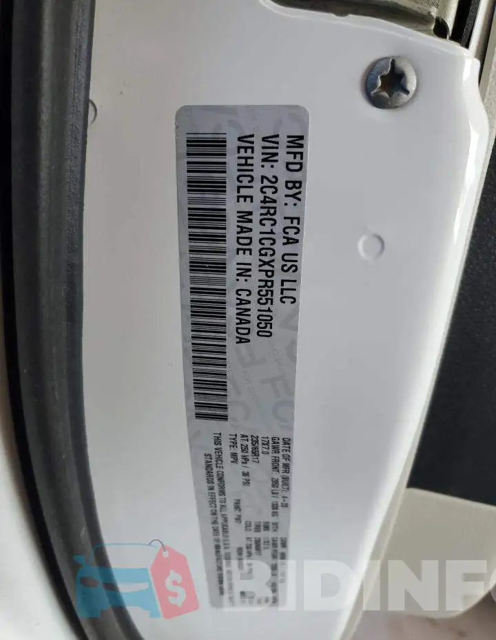 2C4RC1CGXPR551050 Photo# 13