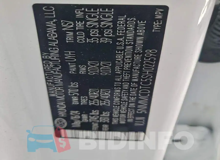 5NMMCDTC5SH022598 Photo# 13