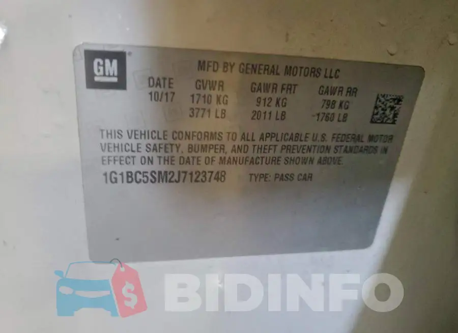 1G1BC5SM2J7123748 Photo# 12