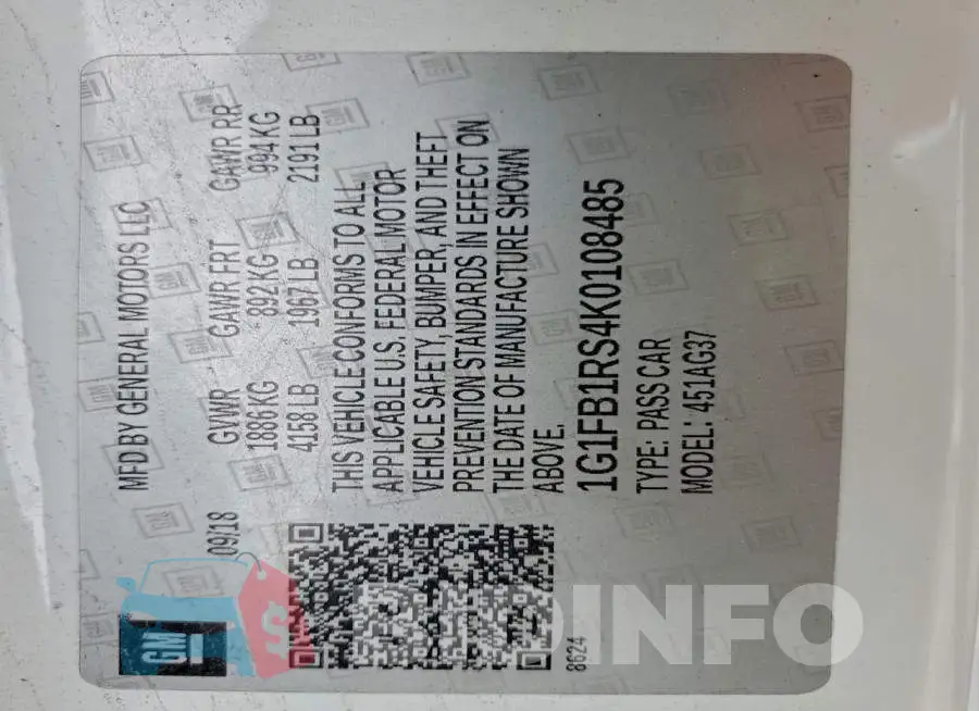 1G1FB1RS4K0108485 Photo# 13