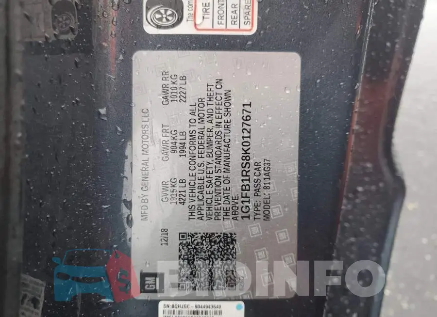 1G1FB1RS8K0127671 Photo# 12