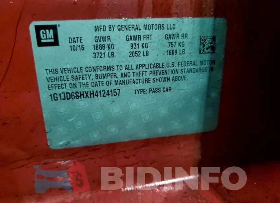 1G1JD6SHXH4124157 Photo# 14