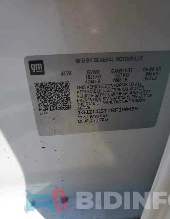 1G1ZC5ST7RF199456 Photo# 12
