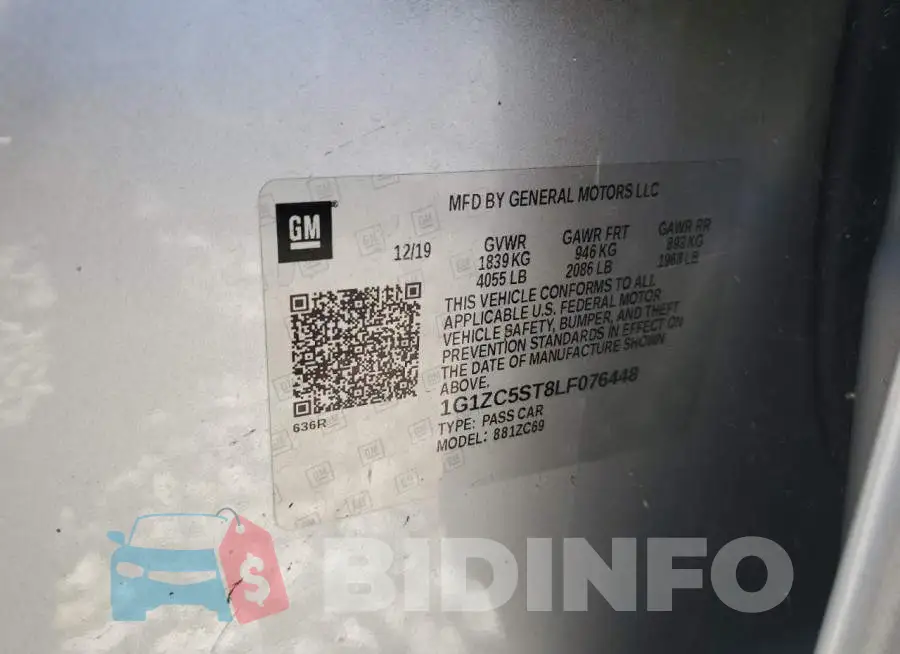 1G1ZC5ST8LF076448 Photo# 12