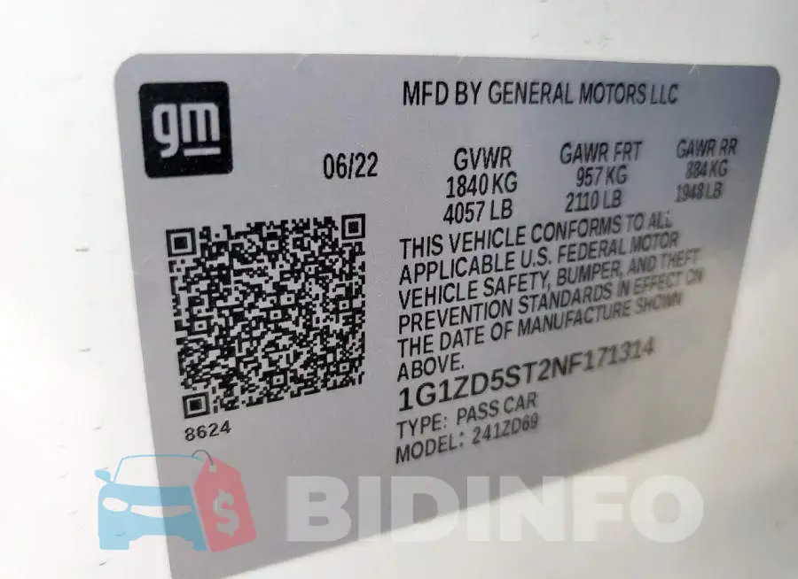 1G1ZD5ST2NF171314 Photo# 12