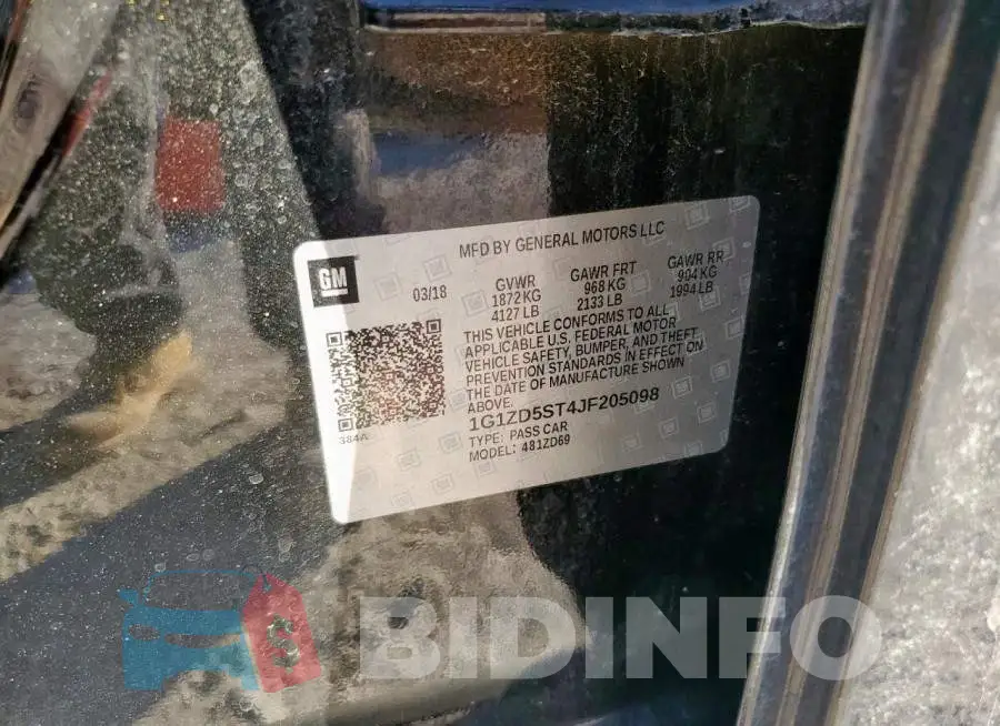 1G1ZD5ST4JF205098 Photo# 12