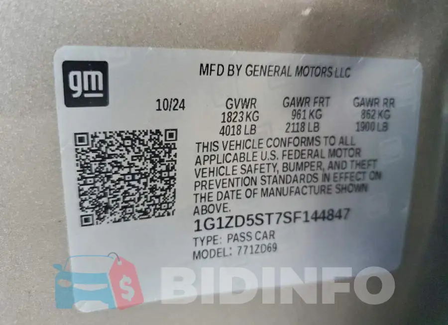 1G1ZD5ST7SF144847 Photo# 12
