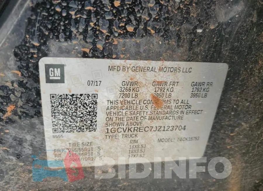 1GCVKREC7JZ123704 Photo# 12